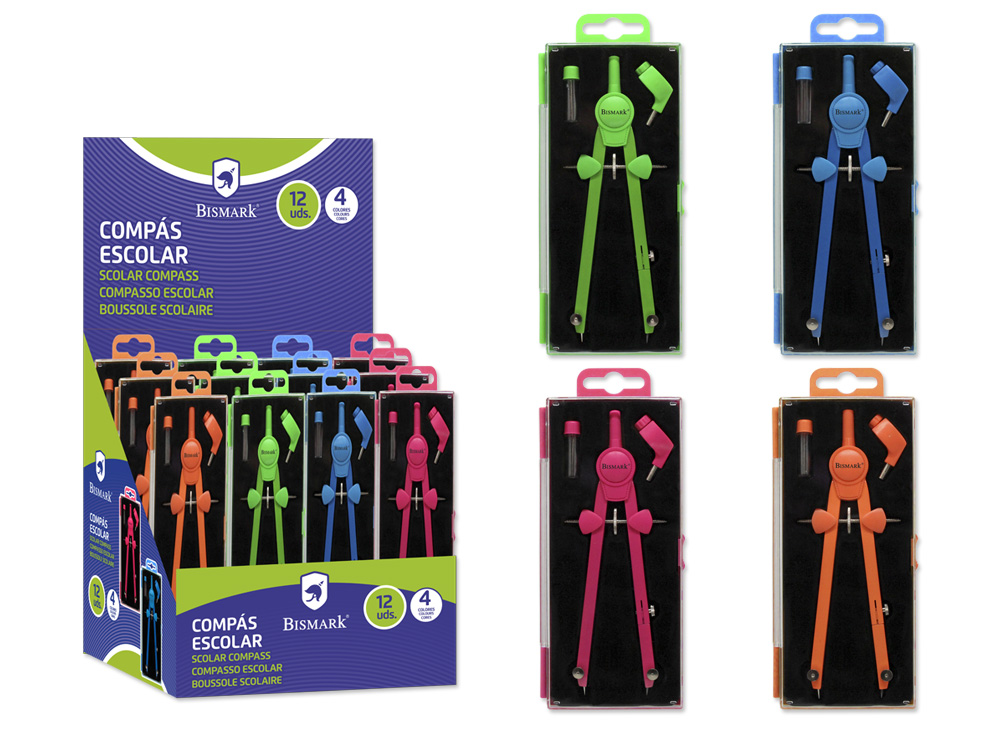 Bismark Compás Automático Neón Basic 4 Colores