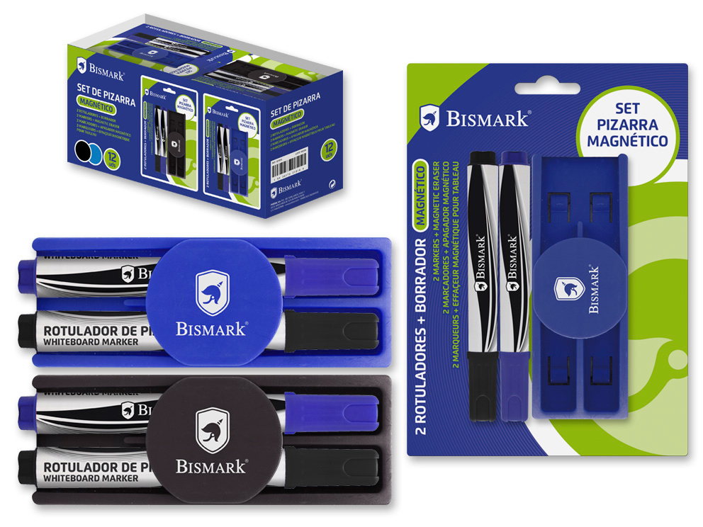 Set Bismark 2 Rotu. Pizarra +Borrador Magnetico