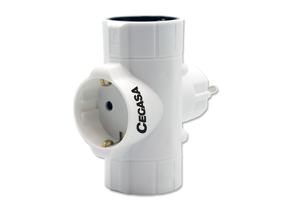 Adaptador Cegasa 3 Tomas Schuko