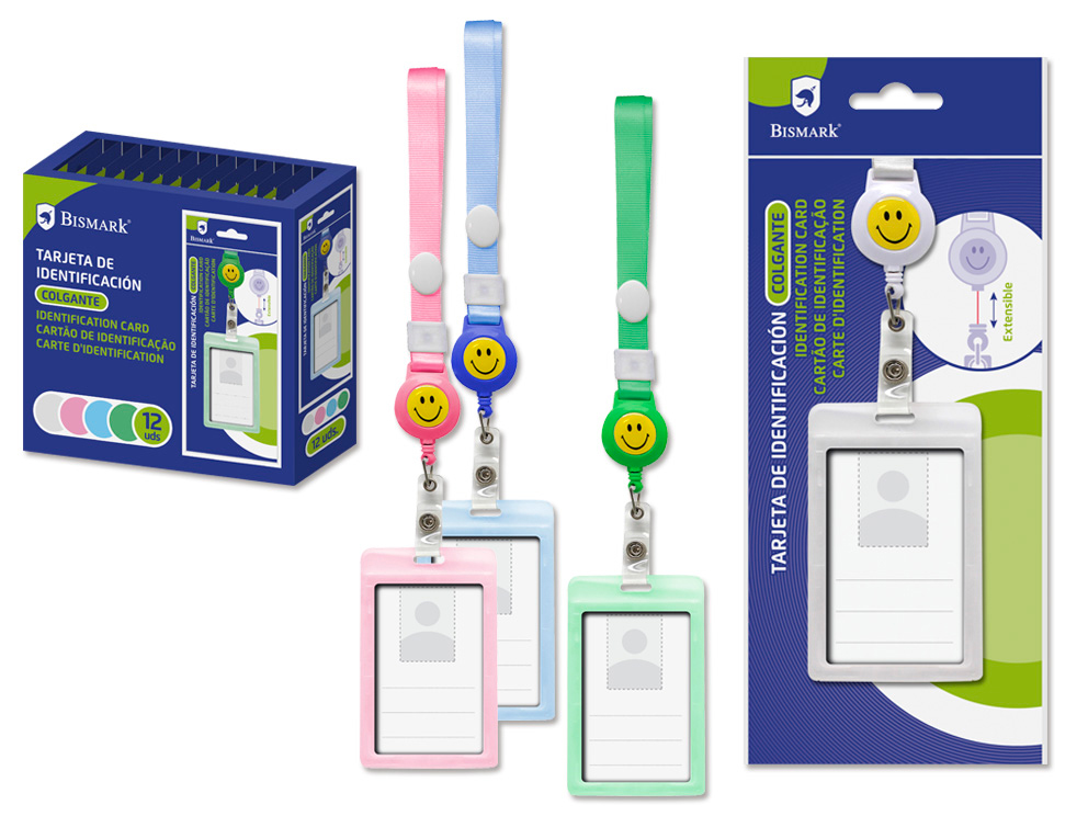 Tarjeta Identificacion Extensible Colgante Faces