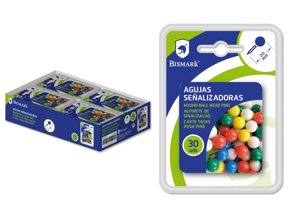 Bismark Agujas Señalizadoras 30 Pcs Doble Blister