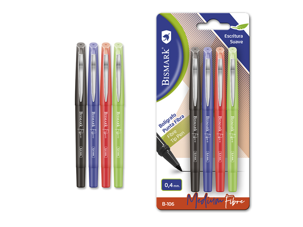 Rotulador Cl Metal Punta Fibra Nylon - 4 Colores
