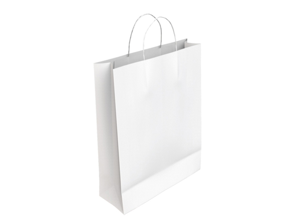 Bolsa Papel Celulosa Blanco M