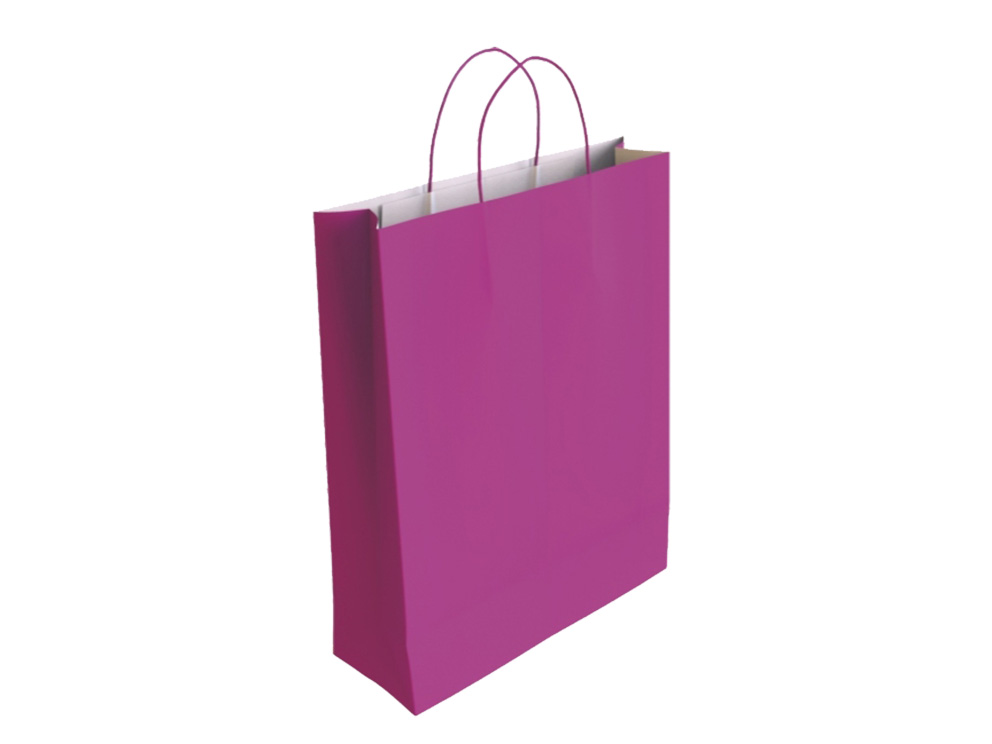 Bolsa Papel Celulosa Fucsia M