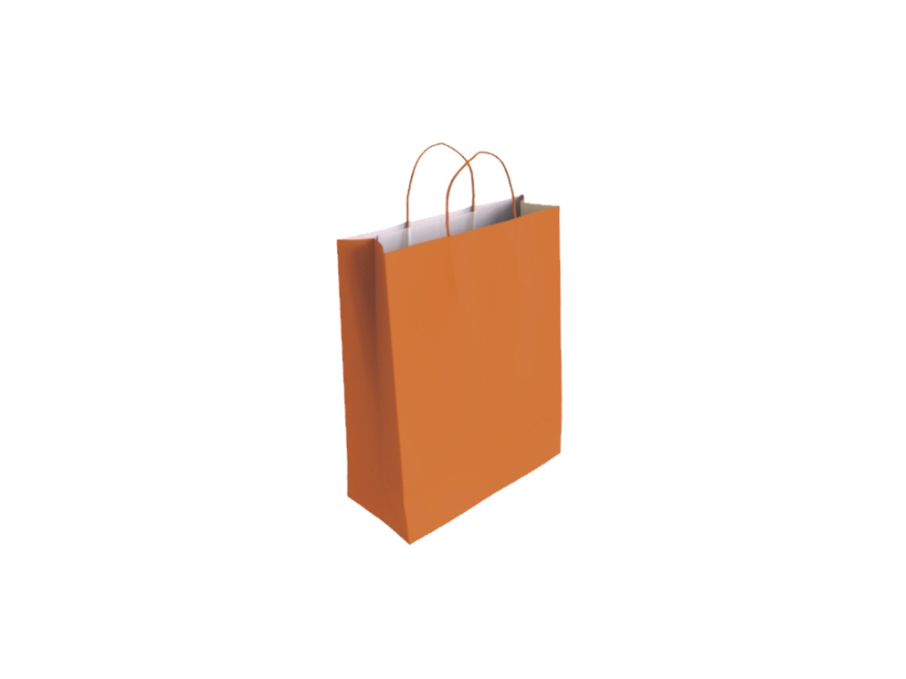 Bolsa Papel Celulosa Naranja Xs