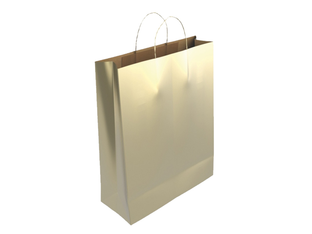 Bolsa Papel Kraft Oro L