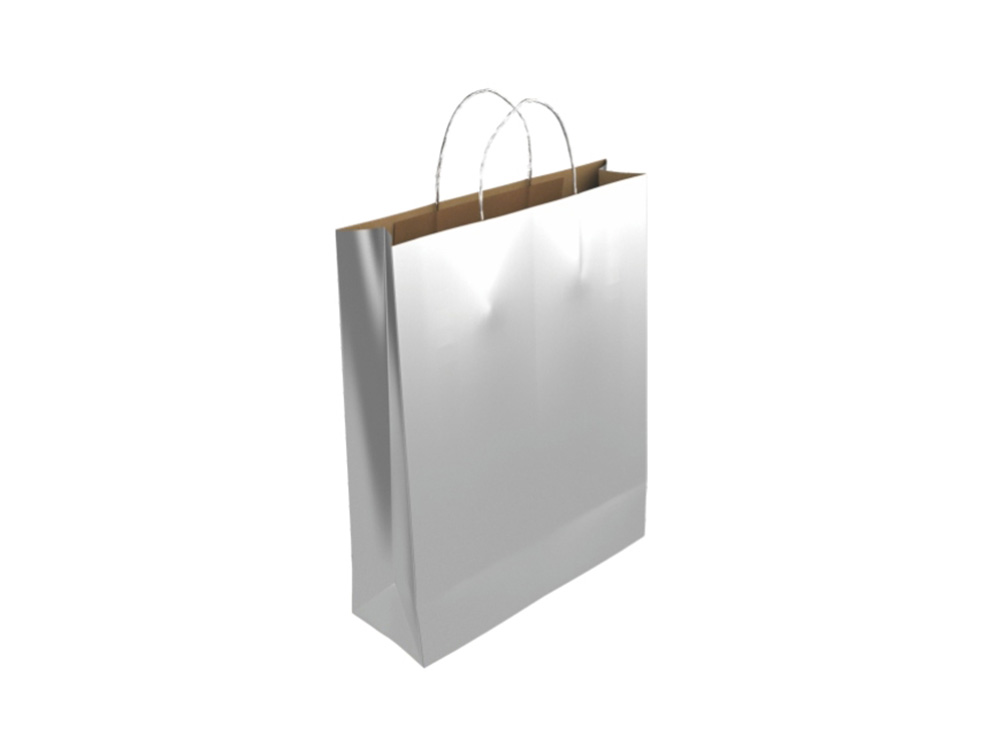 Bolsa Papel Kraft Plata S