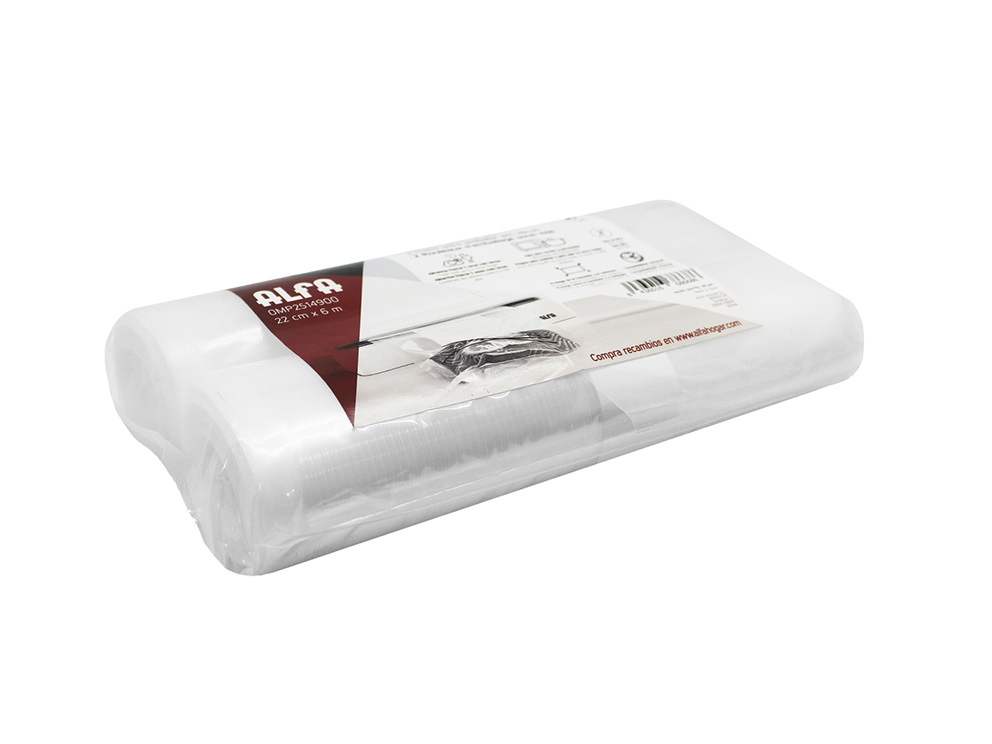 Rollos para envasado al vacio 22cmx6mts - pack 2