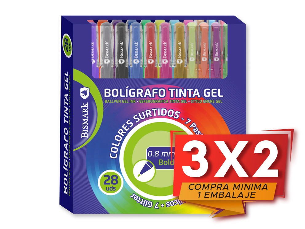 Blister 28 Bolígrafos Bismark