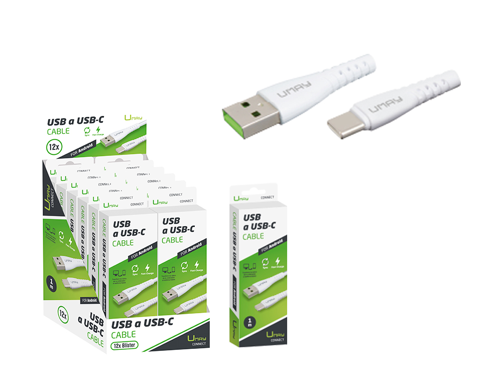 CABLE CARGADOR USB A USB-C