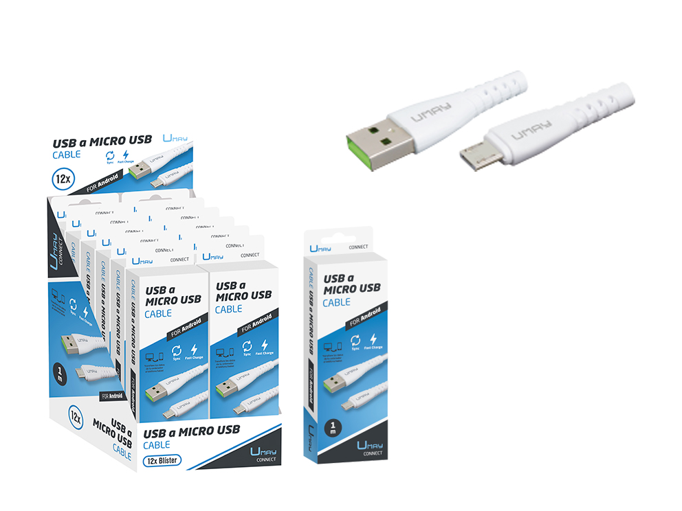CABLE CARGADOR USB A MICRO USB