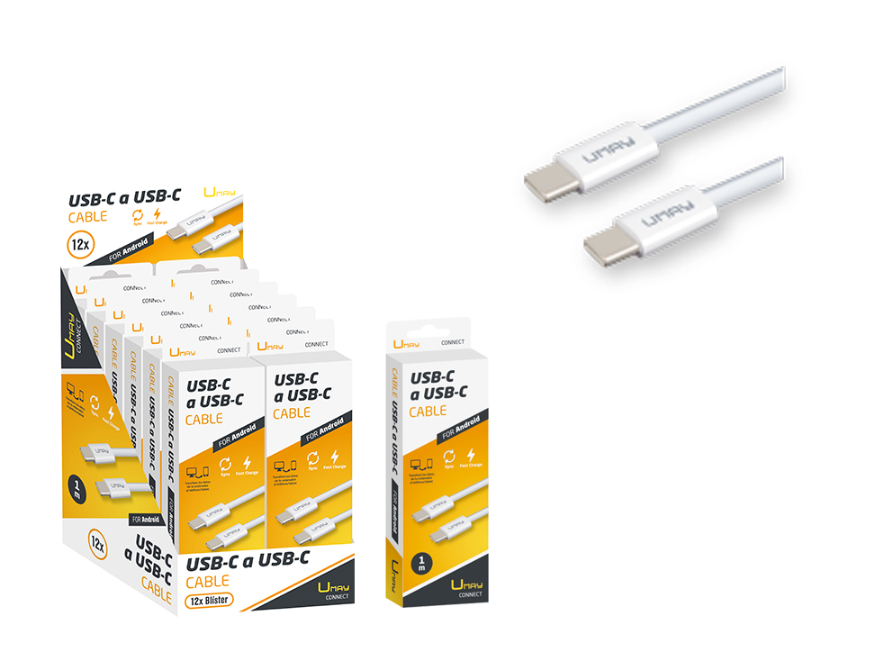 CABLE CARGADOR USB-C A USB-C