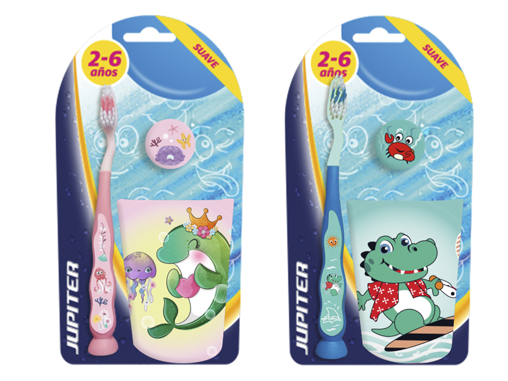 Set Cepillo dientes infantil
